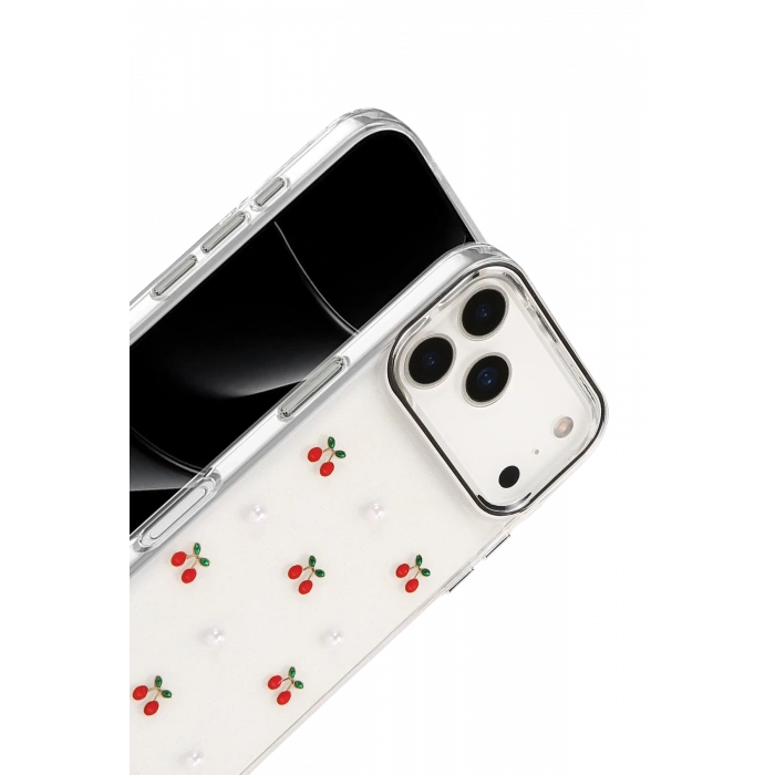 Newface Apple iPhone 17 Pro Fiyonk Desenli Kapak - Desen 9