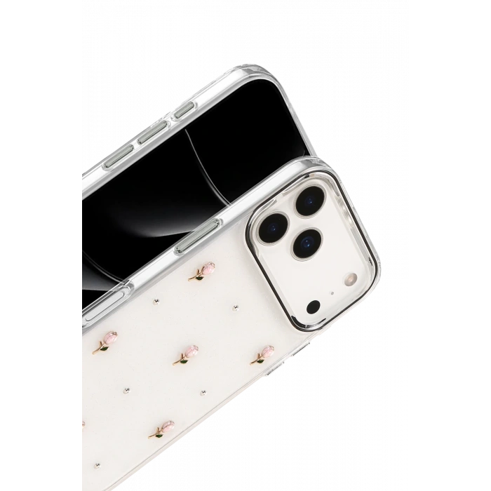 Newface Apple iPhone 17 Pro Max Fiyonk Desenli Kapak - Desen 6