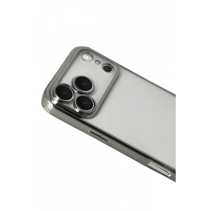 Newface Apple iPhone 17 Pro Max Razer Lensli Silikon - Titan Gri