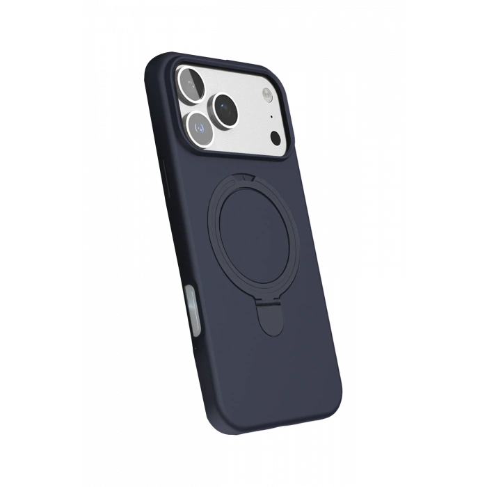 Newface Apple iPhone 17 Pro Max Regal Magsafe Standlı Kapak - Lacivert