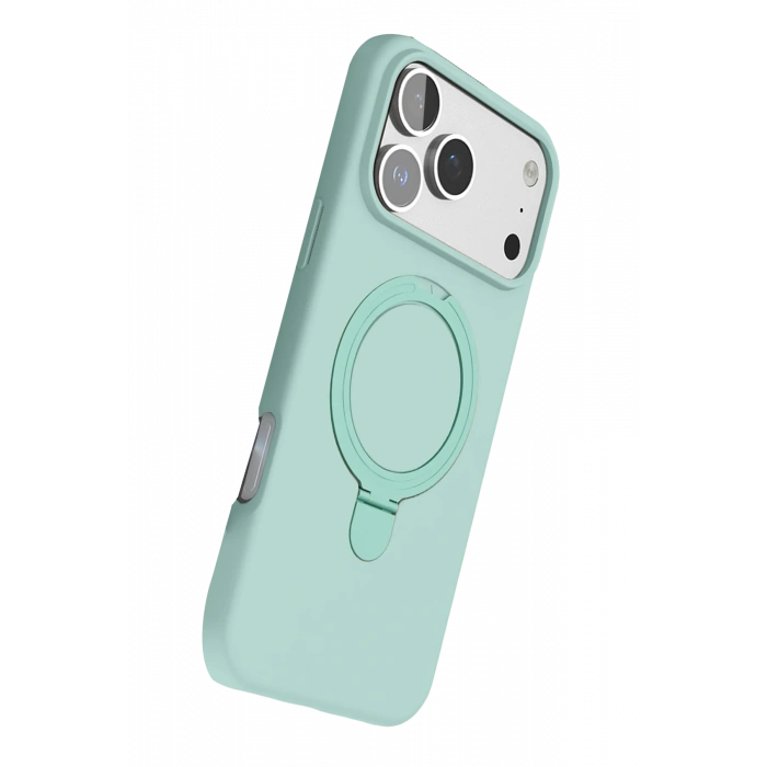 Newface Apple iPhone 17 Pro Max Regal Magsafe Standlı Kapak - Su Yeşili