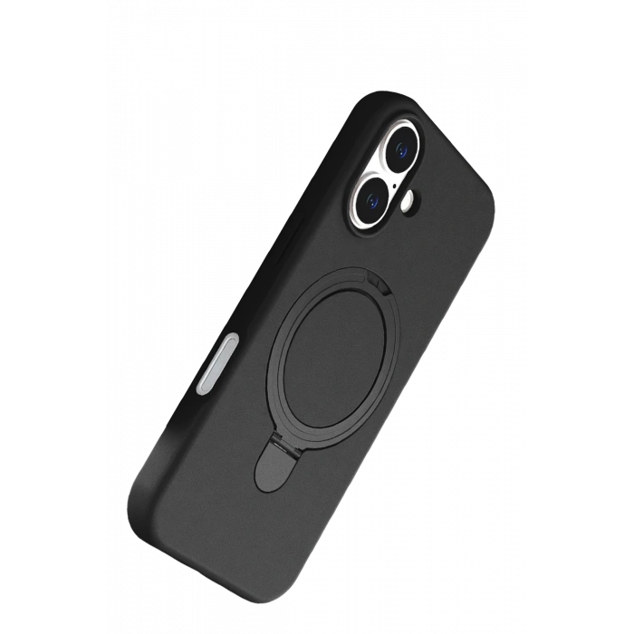 Newface Apple iPhone 17 Regal Magsafe Standlı Kapak - Siyah