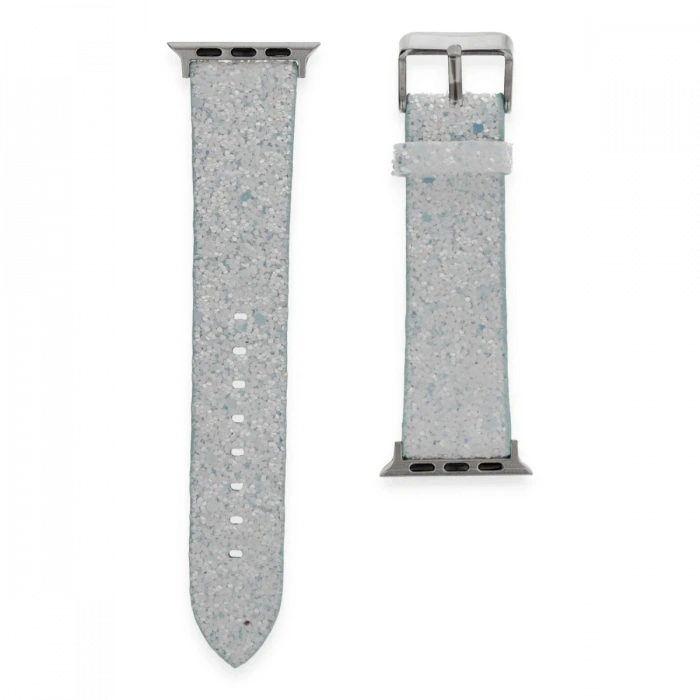 Newface Apple Watch 38mm Starry Taşlı Kordon - Mavi