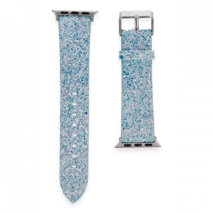 Newface Apple Watch 38mm Starry Taşlı Kordon - Turkuaz