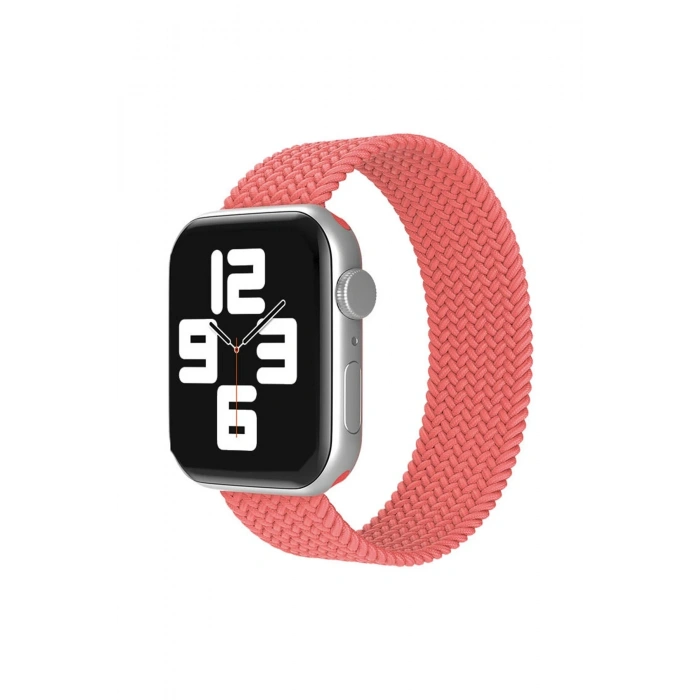Newface Apple Watch 42mm Ayarlı Solo Silikon Kordon - Pembe