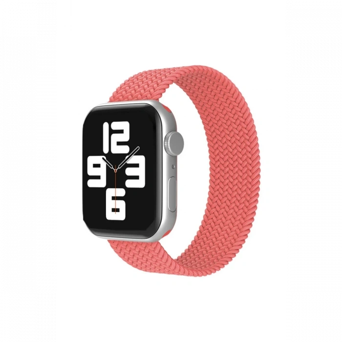Newface Apple Watch 42mm Ayarlı Solo Silikon Kordon - Pembe
