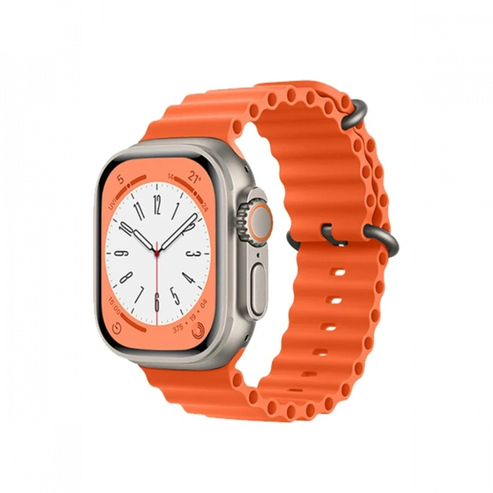 Newface Apple Watch 42mm Ocean Kordon - Turuncu