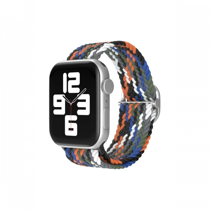 Newface Apple Watch 42mm Star Kordon - Gri-Turuncu