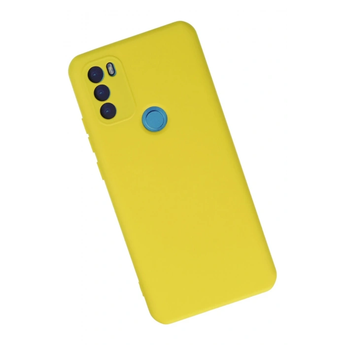 Newface General Mobile GM 21 Plus Kılıf Nano içi Kadife Silikon - Sarı