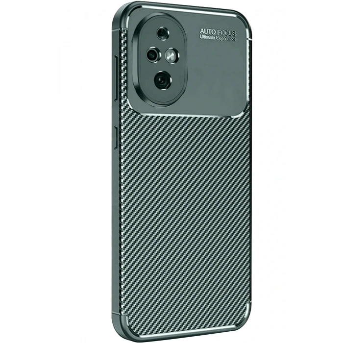 Newface Honor 200 Kılıf Auto Focus Karbon Kapak - Koyu Yeşil