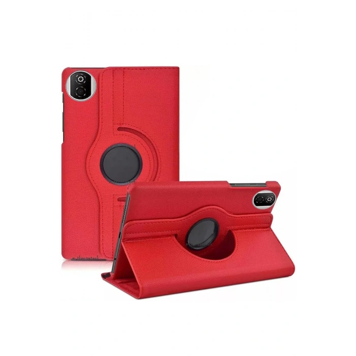 Newface Huawei Honor Pad X7 360 Tablet Deri Kılıf - Kırmızı