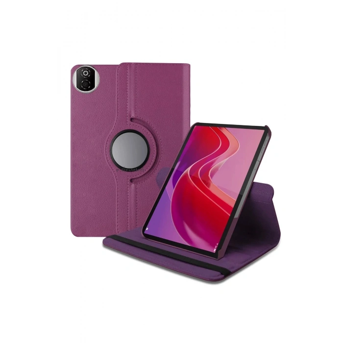 Newface Huawei Honor Pad X7 360 Tablet Deri Kılıf - Mor