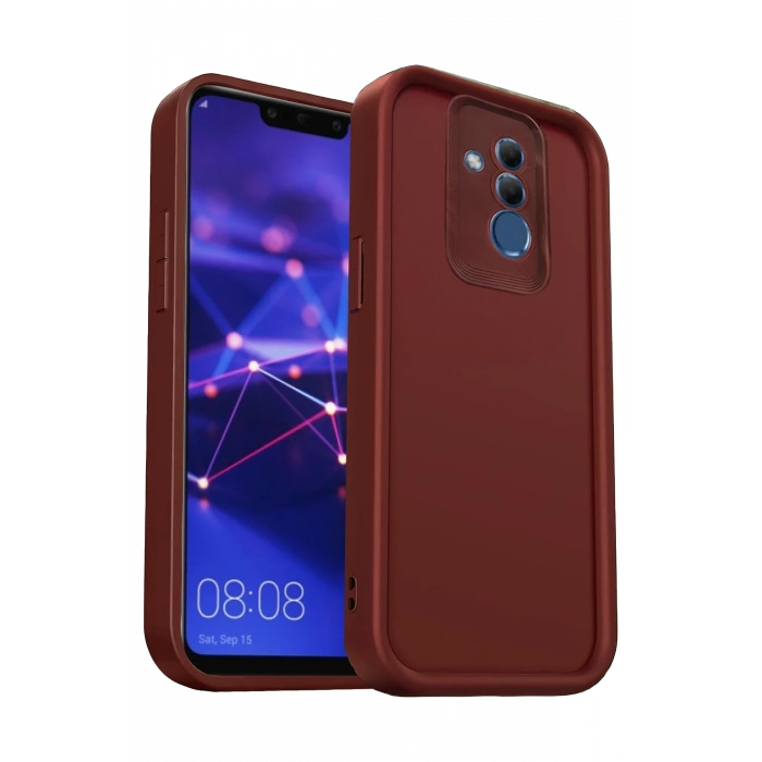 Newface Huawei Mate 20 Lite Kılıf Viera Silikon - Bordo