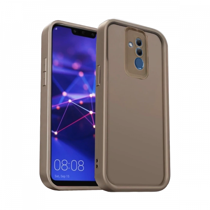 Newface Huawei Mate 20 Lite Kılıf Viera Silikon - Kahverengi