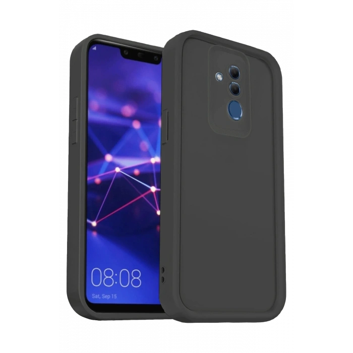 Newface Huawei Mate 20 Lite Kılıf Viera Silikon - Siyah