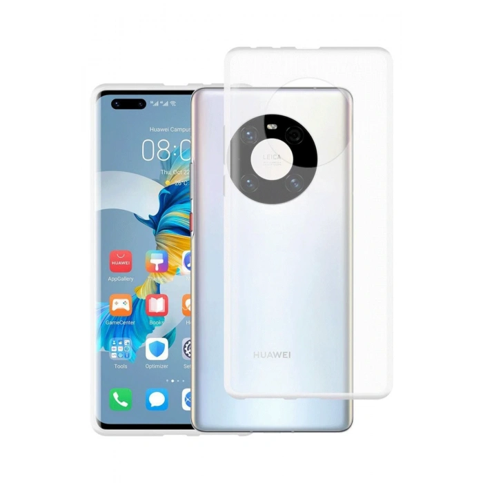 Newface Huawei Mate 40 Pro Kılıf Lüx Şeffaf Silikon