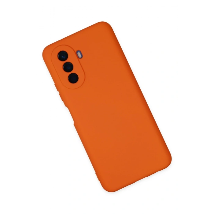 Newface Huawei Nova Y70 Kılıf Nano içi Kadife Silikon - Turuncu