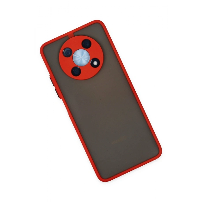 Newface Huawei Nova Y90 Kılıf Montreal Silikon Kapak - Kırmızı