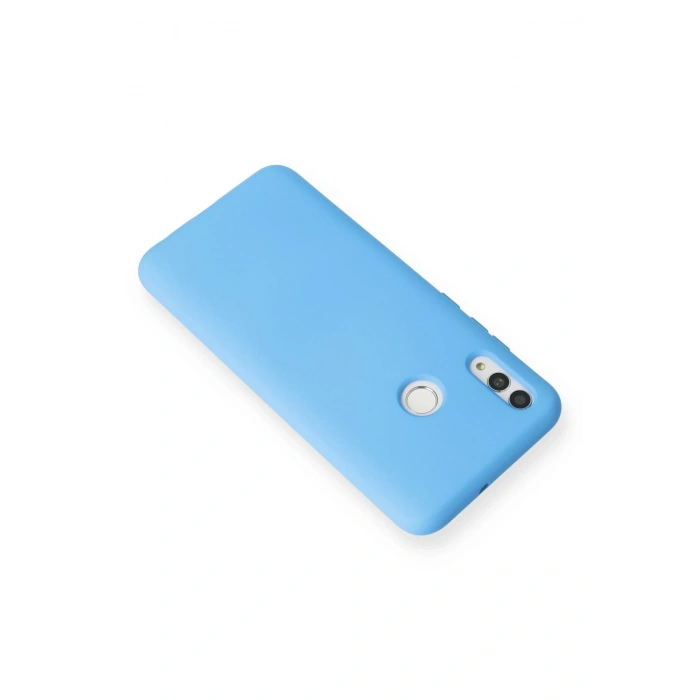 Newface Huawei P Smart 2019 Kılıf Nano içi Kadife Silikon - Mavi