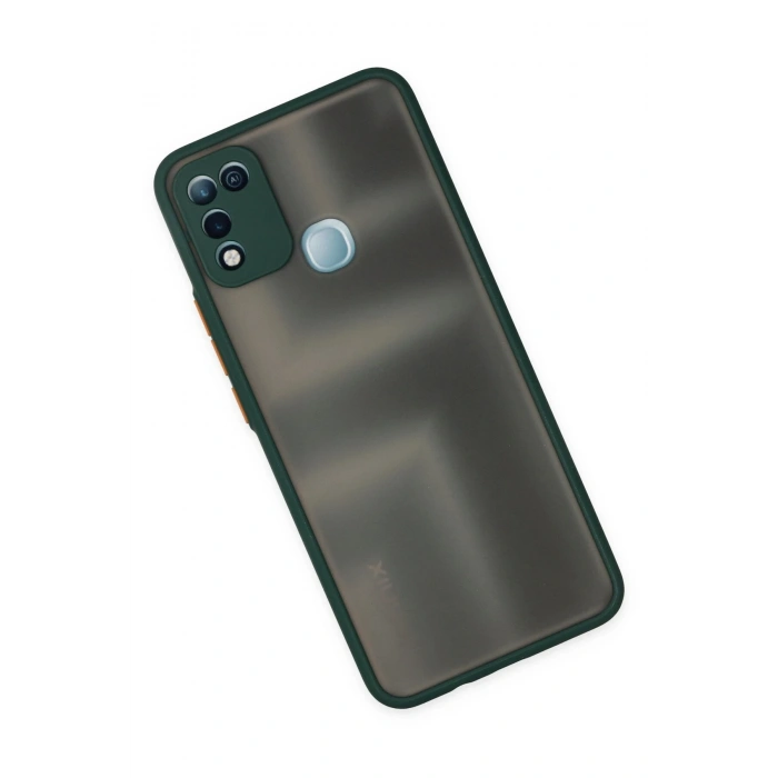 Newface İnfinix Hot 10 Play Kılıf Montreal Silikon Kapak - Yeşil