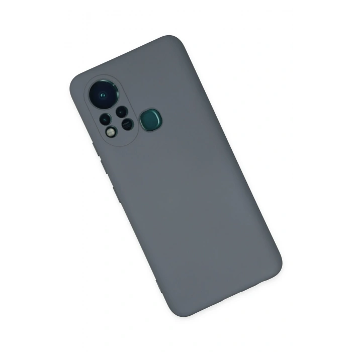Newface İnfinix Hot 11s Kılıf Nano içi Kadife Silikon - Gri
