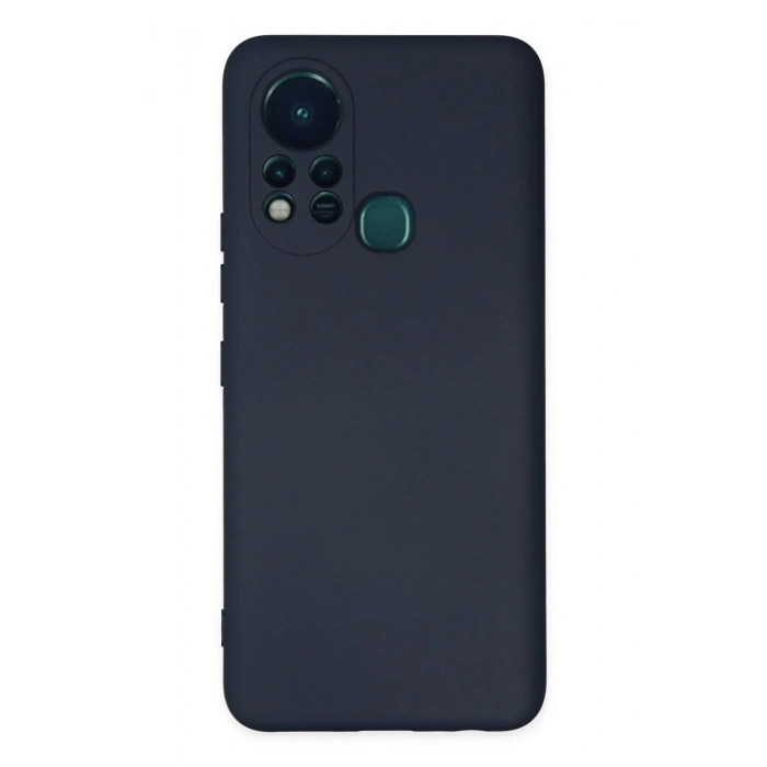 Newface İnfinix Hot 11s Kılıf Nano içi Kadife Silikon - Lacivert
