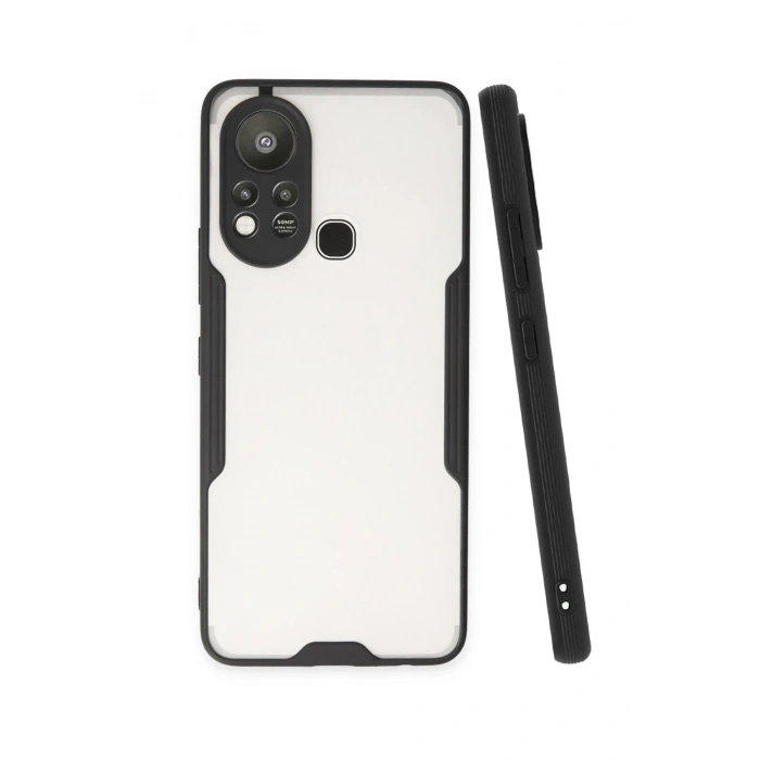 Newface İnfinix Hot 11s Kılıf Platin Silikon - Siyah