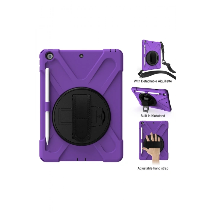 Newface iPad 5 Air 9.7 Kılıf Amazing Tablet Kapak - Mor