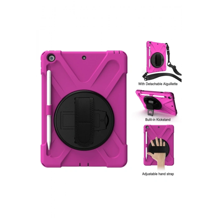 Newface iPad 5 Air 9.7 Kılıf Amazing Tablet Kapak - Pembe