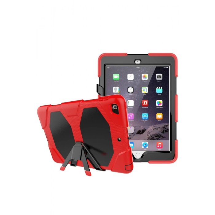 Newface iPad 5 Air 9.7 Kılıf Griffin Tablet Kapak - Kırmızı