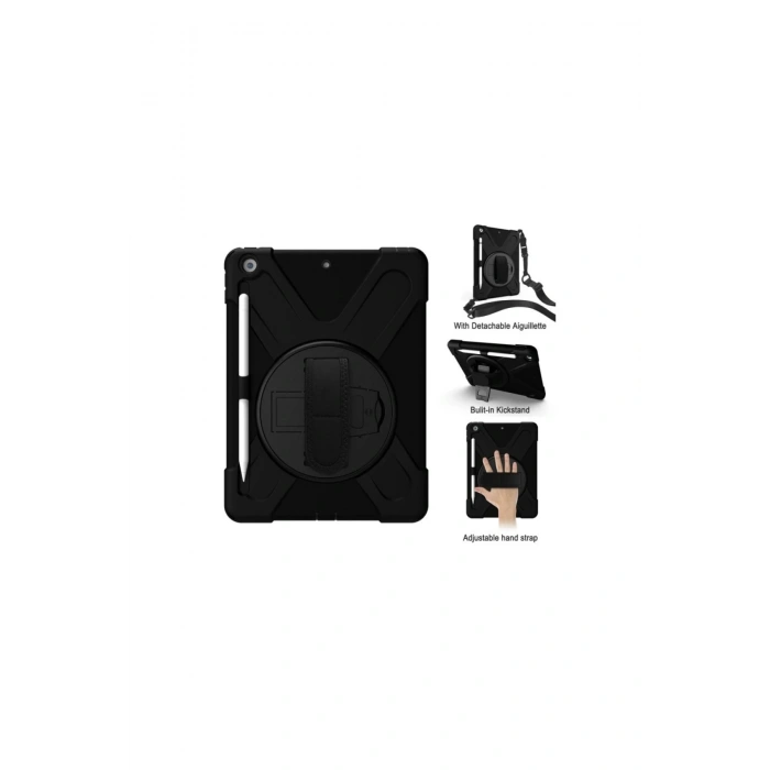 Newface iPad Air 11 (2024) Kılıf Amazing Tablet Kapak - Siyah