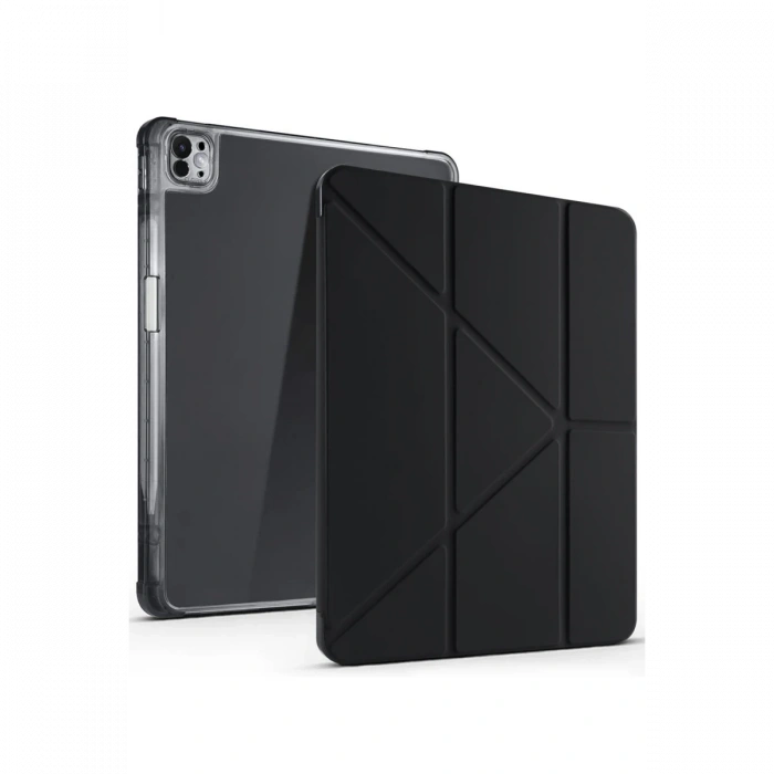 Newface iPad Air 13 (2024) Kılıf Kalemlikli Mars Tablet Kılıfı - Siyah