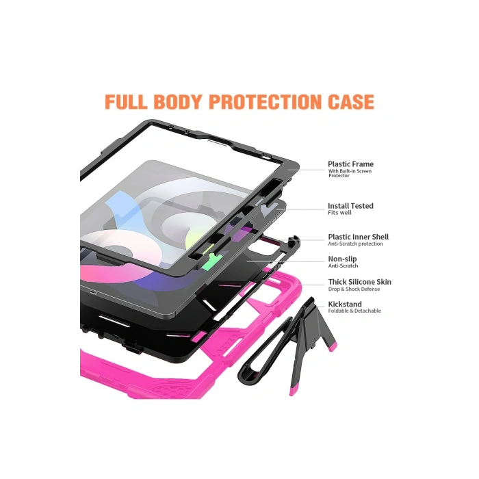 Newface iPad Pro 11 (2020) Kılıf Griffin Tablet Kapak - Pembe