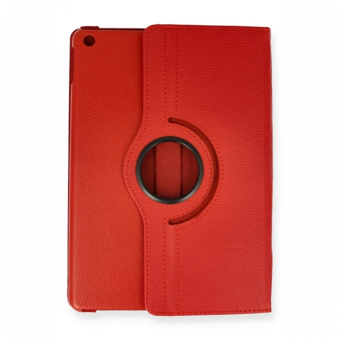 Newface iPad Pro 13 (2024) Kılıf 360 Tablet Deri Kılıf - Kırmızı