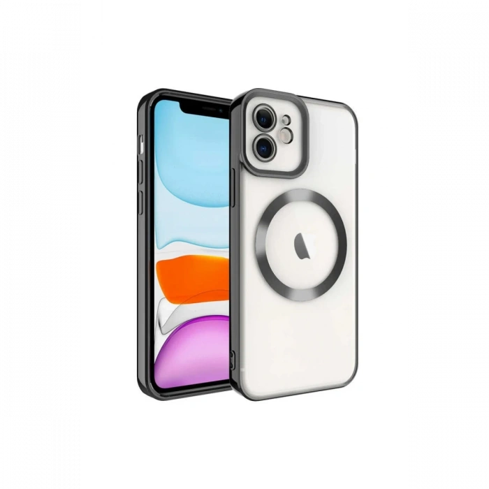 Newface iPhone 11 Kılıf Kross Magneticsafe Kapak - Siyah