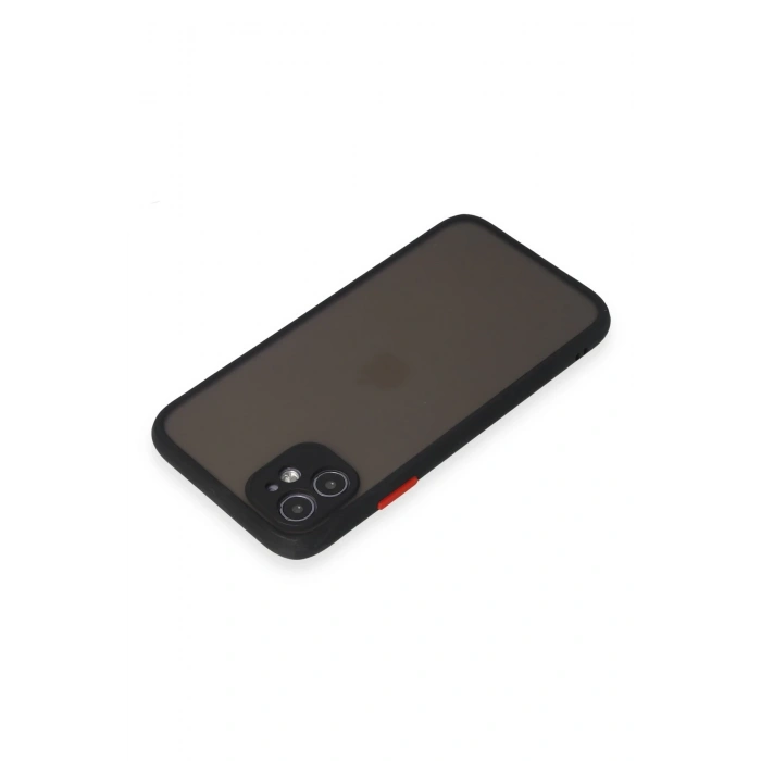 Newface iPhone 11 Kılıf Montreal Silikon Kapak - Siyah