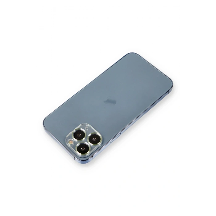 Newface iPhone 11 Pro Max Metal Kamera Lens Koruma Cam - Açık Yeşil