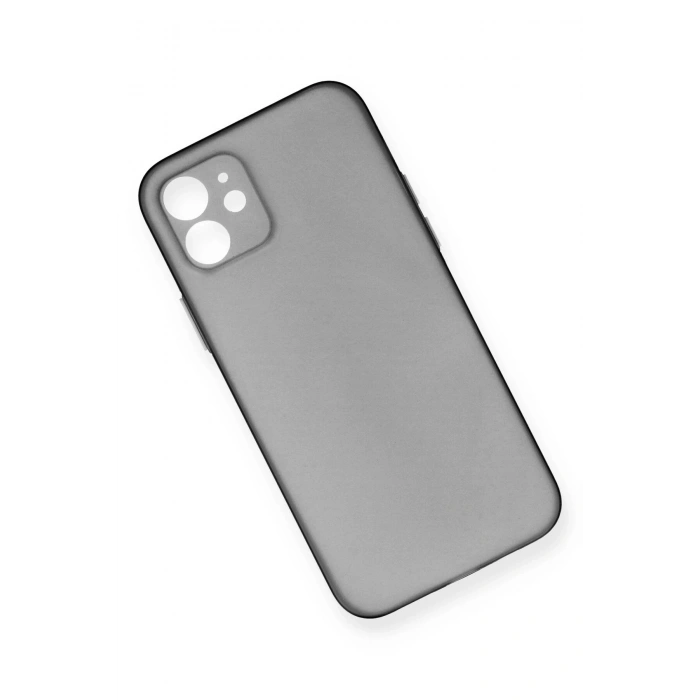Newface iPhone 12 Kılıf PP Ultra İnce Kapak - Gri