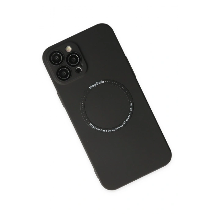 Newface iPhone 12 Pro Kılıf Jack Magneticsafe Lens Silikon - Siyah