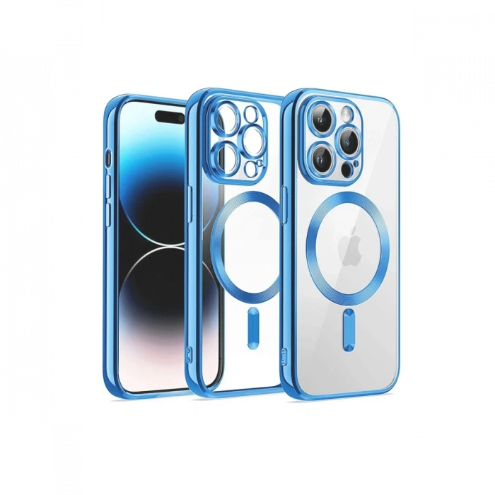 Newface iPhone 12 Pro Kılıf Kross Magneticsafe Kapak - Sierra Blue