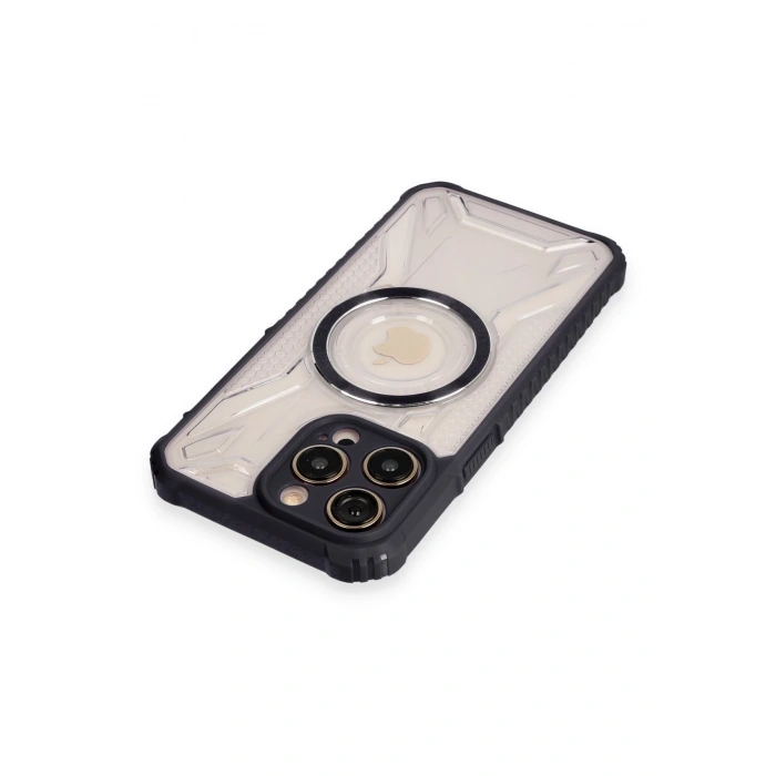 Newface iPhone 12 Pro Kılıf Prag Magneticsafe Kapak - Siyah