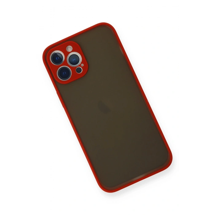 Newface iPhone 12 Pro Max Kılıf Montreal Silikon Kapak - Kırmızı