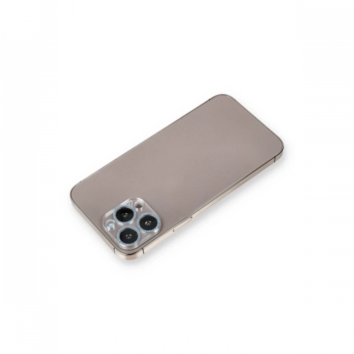 Newface iPhone 12 Pro Max Shine Kamera Lens Koruma Cam - Sierra Blue