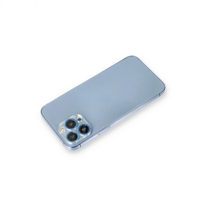 Newface iPhone 12 Pro Shine Kamera Lens Koruma Cam - Mavi