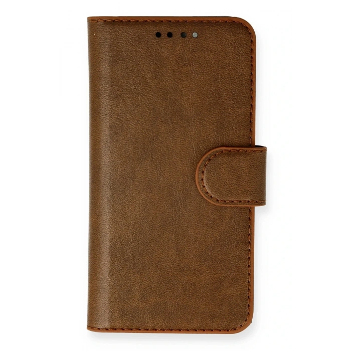 Newface iPhone 13 Mini Kılıf Trend S Plus Kapaklı Kılıf - Taba