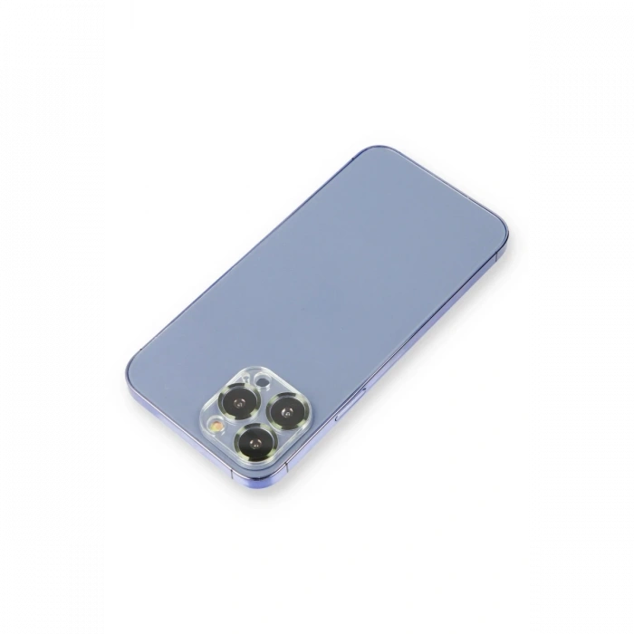Newface iPhone 13 Pro Max Metal Kamera Lens Koruma Cam - Koyu Yeşil