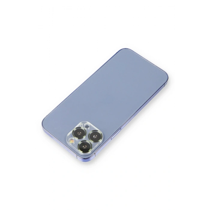 Newface iPhone 13 Pro Metal Kamera Lens Koruma Cam - Koyu Yeşil
