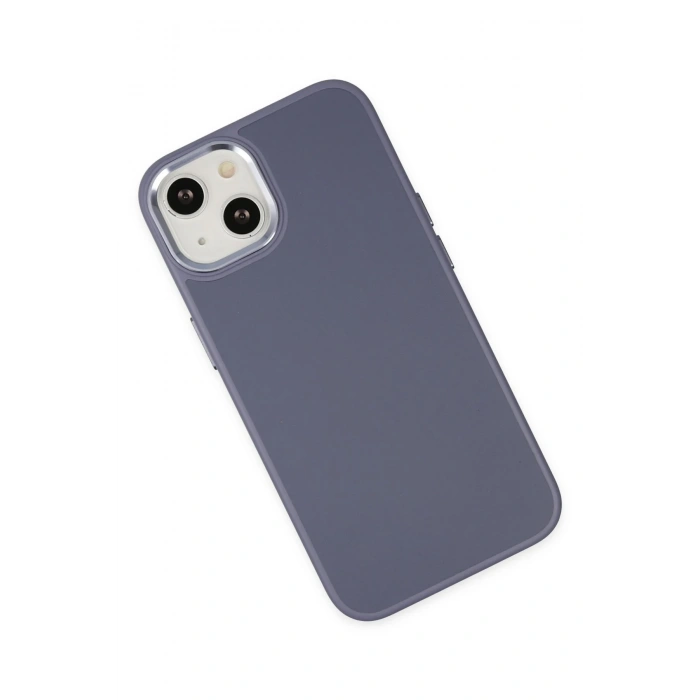 Newface iPhone 14 Plus Kılıf Asya Deri Silikon - Mor