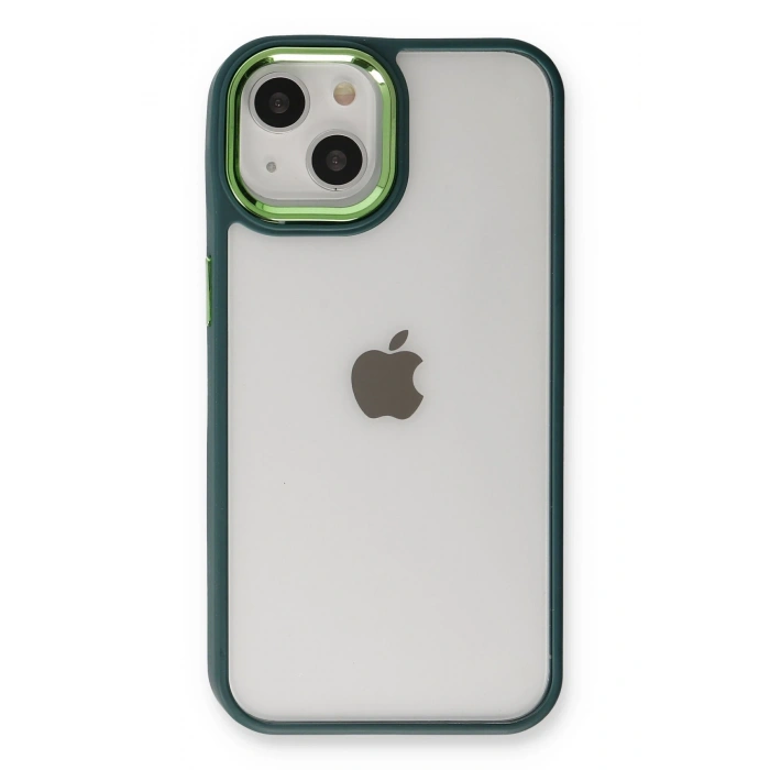 Newface iPhone 14 Plus Kılıf Dora Kapak - Haki Yeşil