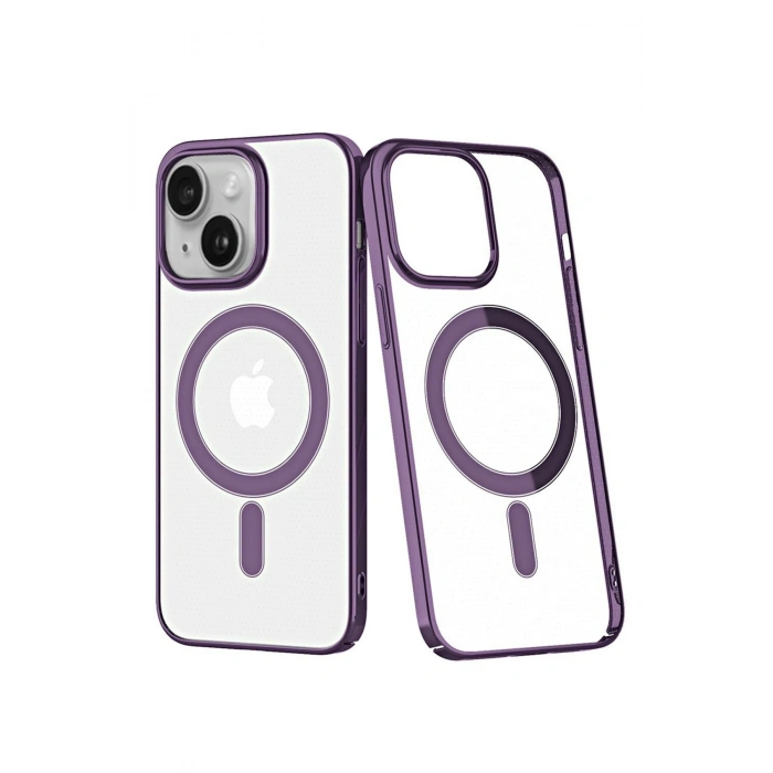 Newface iPhone 14 Plus Kılıf Element Magneticsafe Sert Kapak - Mor